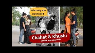 Chahat Bajpai and Khushi New Viral Reels Videos  Trending Instagram Reels Videos  Double Meanings