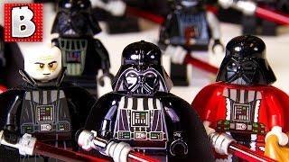 Every Lego Darth Vader Minifigure Ever   + Rare Chrome Darth Vader  Collection Review