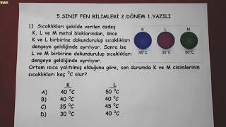 5.sınıf fen bilimleri 2.dönem 1.yazılı  @Bulbulogretmen  #fen #yazılı #sınav #5sınıf