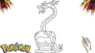 COMO DESENHAR O POKÉMON HYDRAPPLE  HOW TO DRAW POKEMON HYDRAPPLE