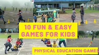 10 Recreational Games 10 Fun & Easy Games for Kids  Physical Education Games  PE Class  Games