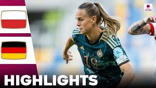 Germany vs Poland  What a Game  Highlights  Womens Euro Qualifiers 04-06-2024