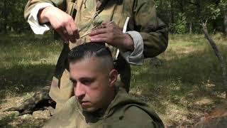 Стрижка солдата Вермахта  Wehrmacht soldier haircut