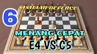 Trik catur menang cepat Saat E4 menghadapi C5 SISILIAN DEFENCE   Jebakan penuh racun