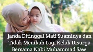 Janda Ditinggal Mati Suaminya dan Tidak Menikah Lagi Kelak Disurga Bersama Nabi Muhammad Saw