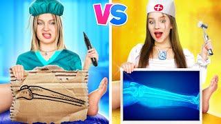 Rich Doctor VS Poor Doctor in a Hospital  I Faked Being Sick to Skip School