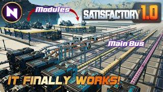 How To Build A MAIN BUS Easy Aesthetic Expandable & Modular  04   Satisfactory 1.0  Lets Play