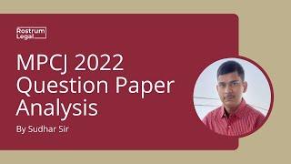 MPCJ 2022 Question Paper Analysis  MPCJ