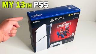 PS5 Slim Digital Spiderman 2 Console Bundle  Unboxing Review and Setup