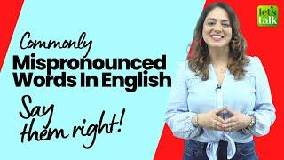 Commonly Mispronounced English Words   Improve English Pronunciation  English Through #shorts