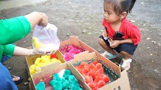 Dede Bayi Beli Ayam Pelangi  IBU HAMIL JUAL AYAM WARNA WARNI WARNI