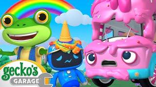 Ice Cream Meltdown  Geckos Garage  Trucks For Children  Cartoons For Kids