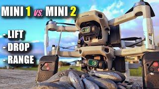 DJI Mavic MINI 2 vs MINI 1 - Remote Air Drop Lift & Range Test Comparisons In-Depth More CRASHING