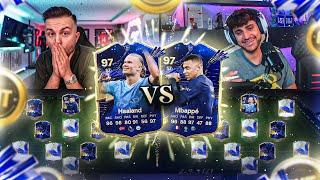 TOTY Mbappe vs TOTY Haaland SQUAD BUILDER BATTLE vs @EliasN97 