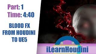 Houdini Tutorial Blood Fx from Houdini to UE5 PART 1