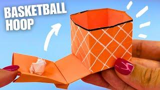 EASY origami basketball hoop paper toy DIY