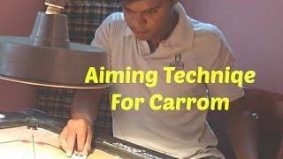 How to Aim in Carrom  Beginners  STRIKE & POCKET 