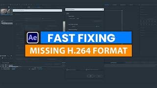 How to fix the Missing H.264 format in After effects CC  Fast Render  Fxmuni