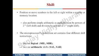 Microprocessors and Interface Lecture-15 8086 Logical Instructions  Part-2