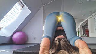 Yoga & Stretching with Elen in The Gym no panties 2