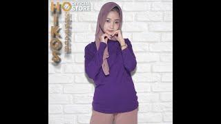 HIKOS 히잡 한국 스타일 Hijabers Korean Style Sweater Wanita Lengan Panjang Warna Ungu Polos