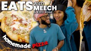 EASY HOMEMADE PIZZA W KANI ROSI  EATS WITH MEECH