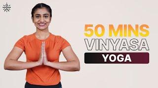 50 Mins Vinyasa Yoga  Vinyasa  Yoga for Beginners  Yoga At Home  Yoga Routine @cult.official