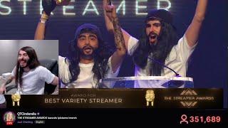 MoistCr1tikal wins Best Variety Streamer and reacts to his acceptance speech - Streamer Awards