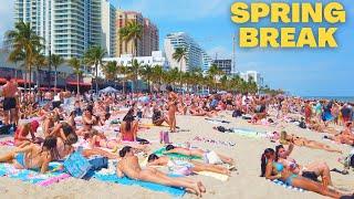 4K Spring Break 2024 Fort Lauderdale Beach Walk