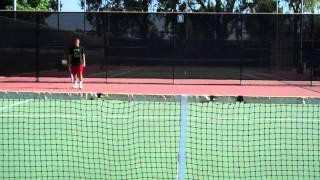 TeamG Tennis Defending return work Deuce Side backhand block return