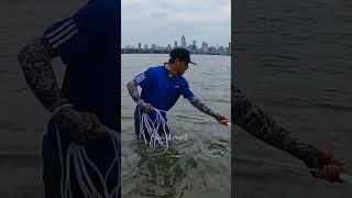 JALA IKAN DI MUARA SUNGAI JEKPOT IKAN BABON #SHORTS  #JALAIKAN