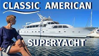 $599000 1984 BROWARD 98 30M CLASSIC SUPERYACHT WALKTHROUGH & SPECS  Liveaboard Motor Yacht Tour