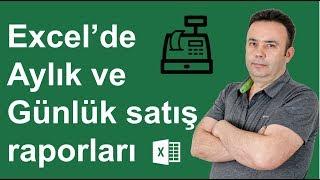 #Excel Aylık ve günlük satış raporlarını çıkartmak ve grafikleştirme- Ömer BAĞCI- 436  Ömer BAĞCI