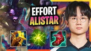 EFFORT IS INSANE WITH ALISTAR  BRO Effort Plays Alistar Support vs Rell  Season 2024