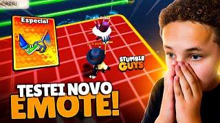 DESAFIO NO BLOCK DASH E BDL COM O NOVO EMOTE MAIS ROUBADO DO STUMBLE GUYS