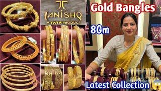 Beautiful Tanishq 22kt Gold Daily with Party Wear Bangles Designs With Price & Wt #tanishqjewellery