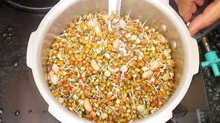 How To Make Mix Sprouts Recipe  Homemade Mix Sprouts Recipe  Street Food