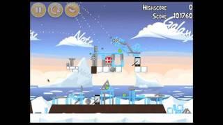 Angry Birds Chrome Seasons Greedings Level 1-5 3 Star Walkthrough