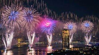 New York City Macys 4th of July Fireworks 2024 on Hudson River 4K HDR  Biggest Fireworks in USA