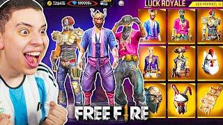 ¡COMPRO TODA LA LUCK ROYALE DE PASES ELITES VETERANOS   Sakura Hip Hop Destructor FREE FIRE