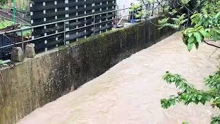 Weilheim an der Teck einem Tag nach dem heftigen dauerregen und Hochwasser