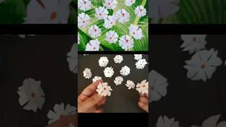 How to make Parijat flower with Craft papereasy paper #origamiflower #floralart #origamiflower