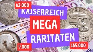 Über 200.000 Euro für drei extrem seltene Kaiserreich Münzen Ein Traum für jeden Münzensammler 