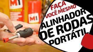 Alinhador de roda caseiro portátil e ajustável. Pedaleria