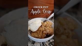 The best Apple Crisp weve ever had and its made in the crock pot#crockpot #crockpotdessert