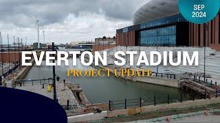 WATER CHANNEL FILLED   Progress continues at Everton Stadium