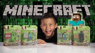 MINECRAFT FIGURE Review - Creeper Enderman Steve & Zombie