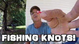 How To Tie Fishing Knots - Trilene Knot Palomar Knot and Loop Knot