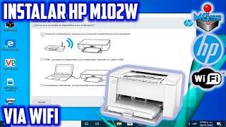 Como Instalar Impresora HP M102w M111w Via WiFi Ya Conectada  Drivers Originales Windows XP 7 8 10