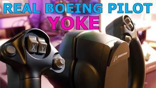 Real World Boeing 787 Pilot Tries the Thrustmaster Boeing Yoke Is it Real Enough? MSFS
